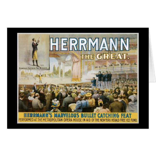 Herermann vintage la grande affiche magique (Devant horizontal)