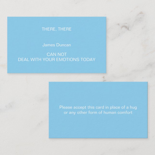 HERES A HUG Calling Card (Front/Back)