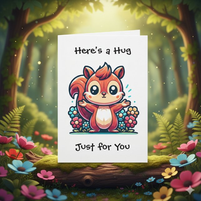 Here's a Hug, Just for You | Friendship & Support Card (Creator Uploaded)
