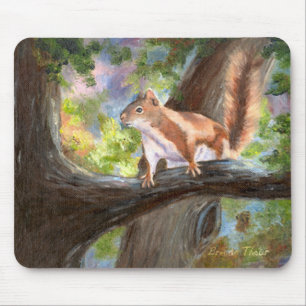 Here's Looking At you Squirrel Mousepad