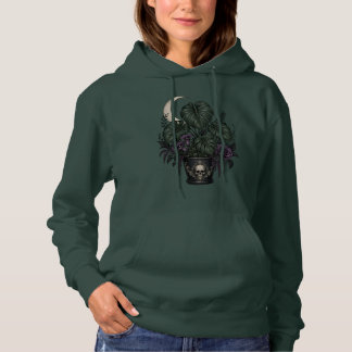 Here's the full listing for the Goth Plant Mom Hoo Hoodie