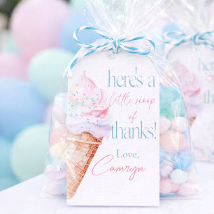 Here's the scoop, Ice Cream Party, Sweet  Gift Tags