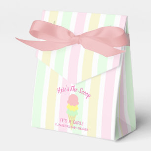 Here's The Scoop Ice Cream Summer Baby Shower Favor Box
