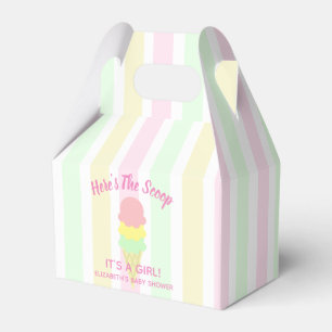 Here's The Scoop Ice Cream Summer Baby Shower Favor Box