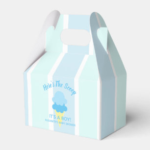 Here's The Scoop Ice Cream Summer Baby Shower Favor Box