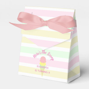 Here's The Scoop Ice Cream Summer Birthday Favor Box