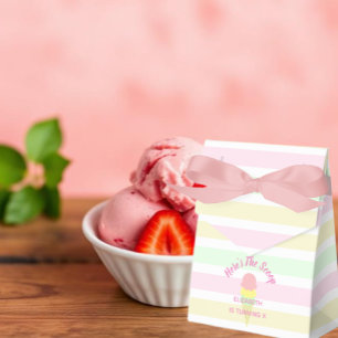 Here's The Scoop Ice Cream Summer Birthday Favor Box