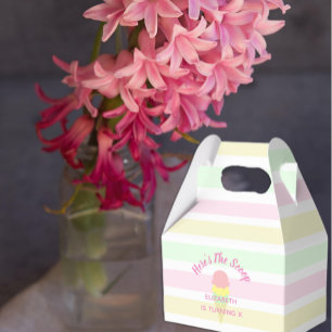 Here's The Scoop Ice Cream Summer Birthday Favor Box