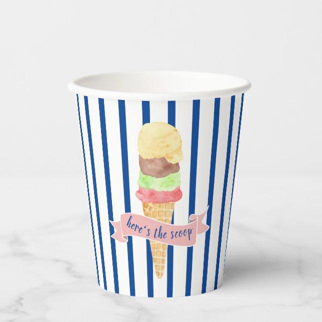 Here's The Scoop Paper cup (Front)