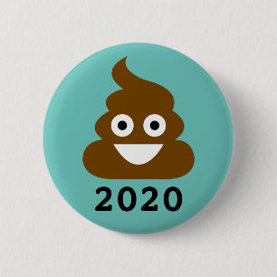 Here's To A Better Next Year   Poo Year 2020 2 Inch Round Button
