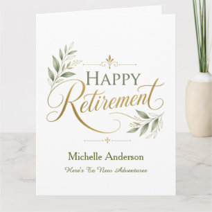 Here's To New Adventures Personalized Name Card
