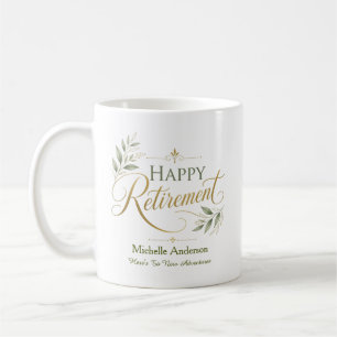 Here's To New Adventures Personalized Name Coffee Mug