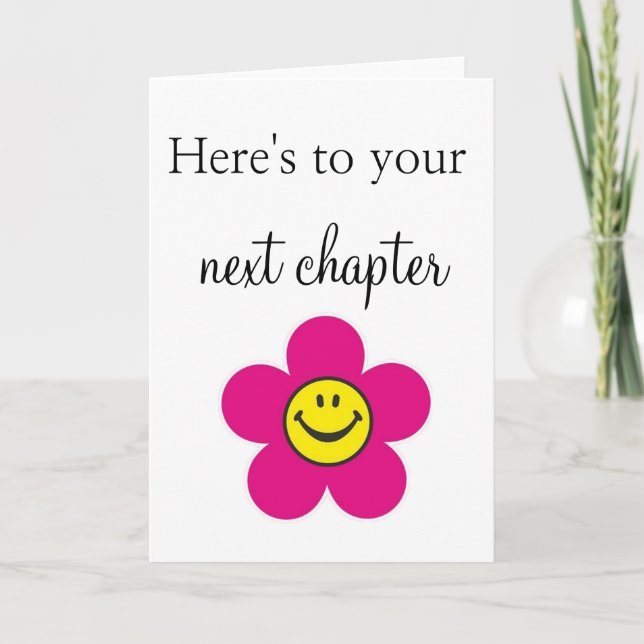 Here's To Your Next Chapter Card (Front)