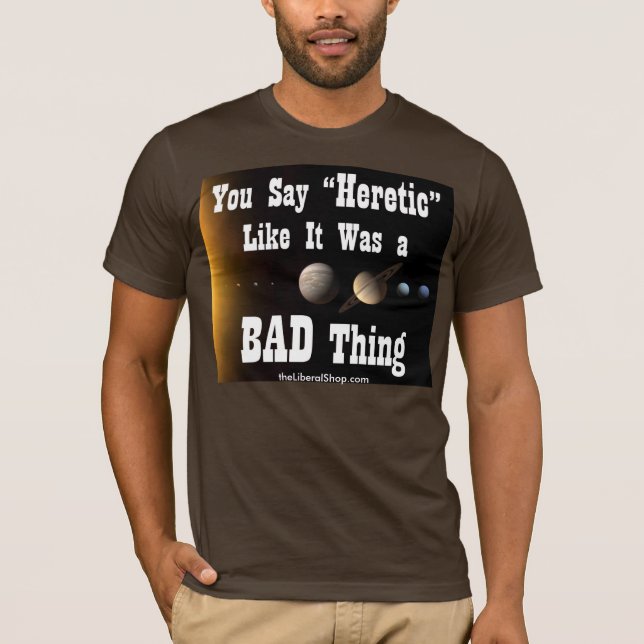 Heretic Men's Basic Bella Canvas T-Shirt (Front)