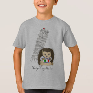 Hérisson dans des T-shirts de l'Italie