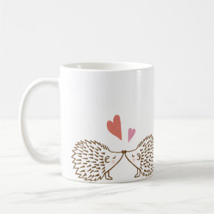 Hérisson mignon dans l'amour Hérisson Coeur Mug po