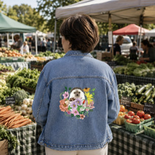 Hérisson Mignon Fleurs Sauvages Colorées Forêt