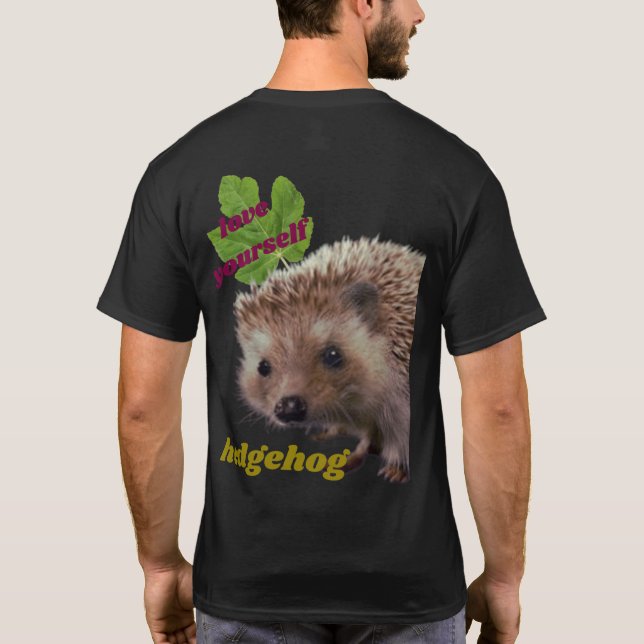hérisson réel sur un t-shirt (Dos)