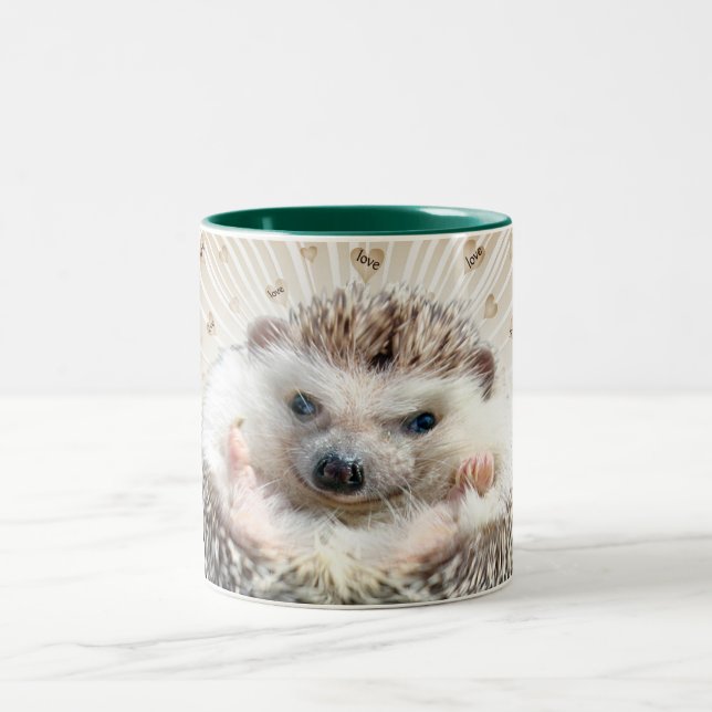 Hérisson un genre spécial de tasse d'amour (Centre)