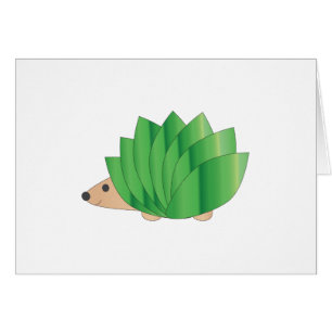 Hérisson vert verdoyant