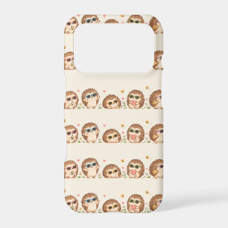 Hérissons mignons avec motif de lunettes de soleil