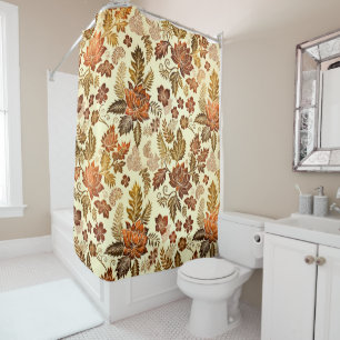 Heritage Copper Warm Gold Floral Design