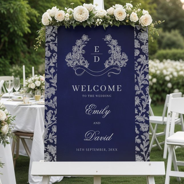 Heritage Crest Monogram Wedding Welcome (Créateur téléchargé)