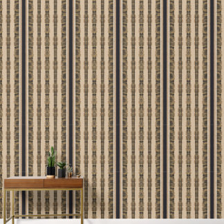 Heritage Luxe (Black & Sand) Luxury Wallpaper