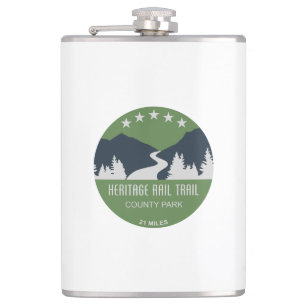 Heritage Rail Trail County Park Hip Flask