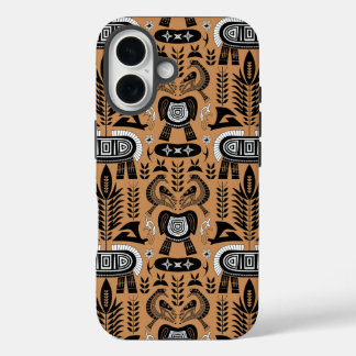 Heritage Totem  – African Tribal Animal Pattern iPhone 16 Case