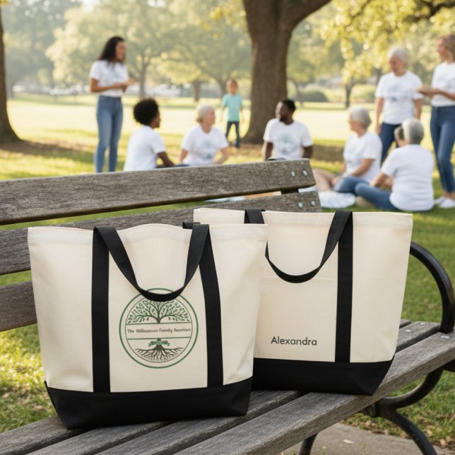 Heritage Tree Roots Family Reunion Tote Bag (personalized family reunion tote bags)