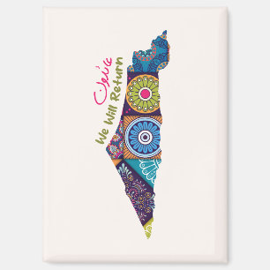 Heritage Within the Map of Palestine Magnet