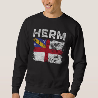 Herm Flag Distressed - Herm Flag Sweatshirt