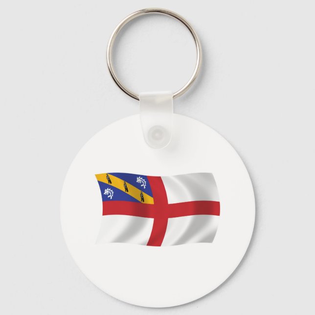 Herm Flag Keychain (Front)