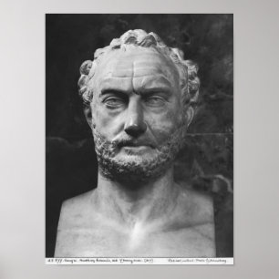 Herm of a man, said to be Thucydides Poster