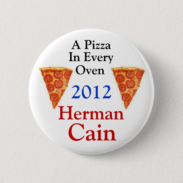 Herman Cain 2012 2 Inch Round Button (Front)