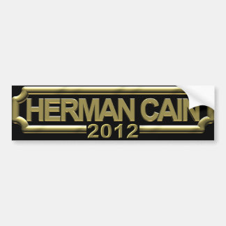Herman Cain 2012 Bumper Sticker