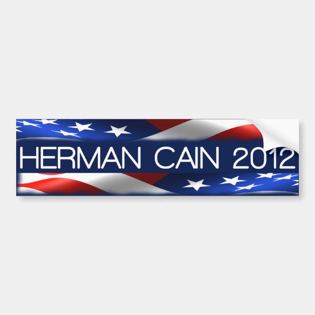 Herman Cain 2012 Bumper Sticker (Front)