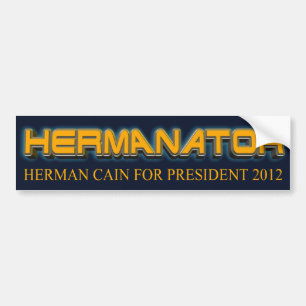 Herman Cain 2012 Bumper Sticker