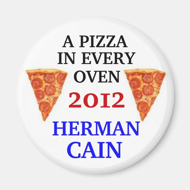 Herman Cain 2012 magnet (Front)