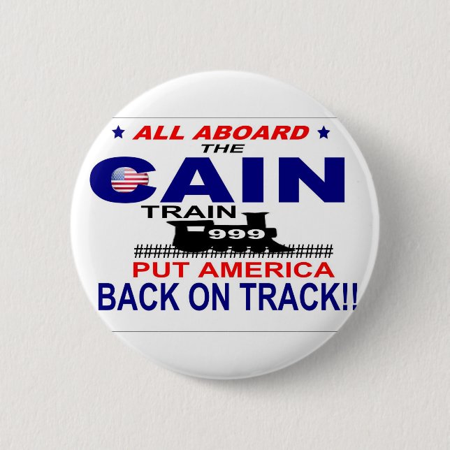 Herman Cain 2 Inch Round Button (Front)