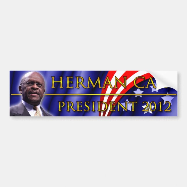 Herman Cain for President 2012 Bumper Sticker (Front)