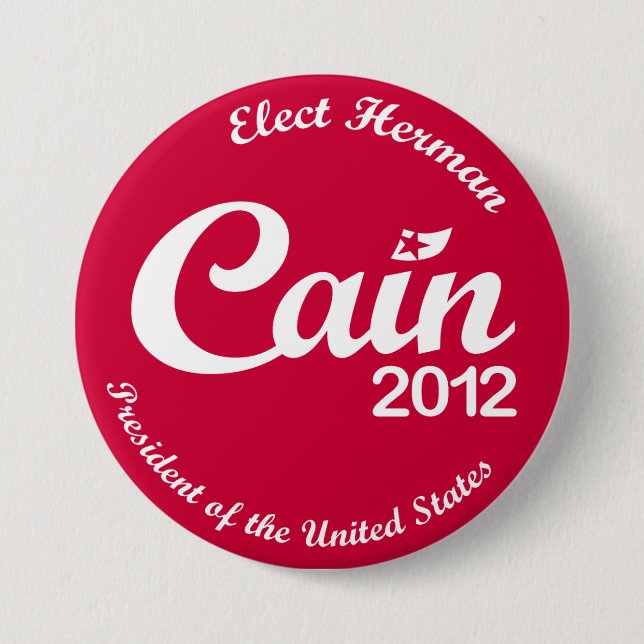 Herman Cain for President 2012 "Spirit" Button R (Front)