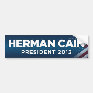 Herman Cain President 2012 Bumper Sticker