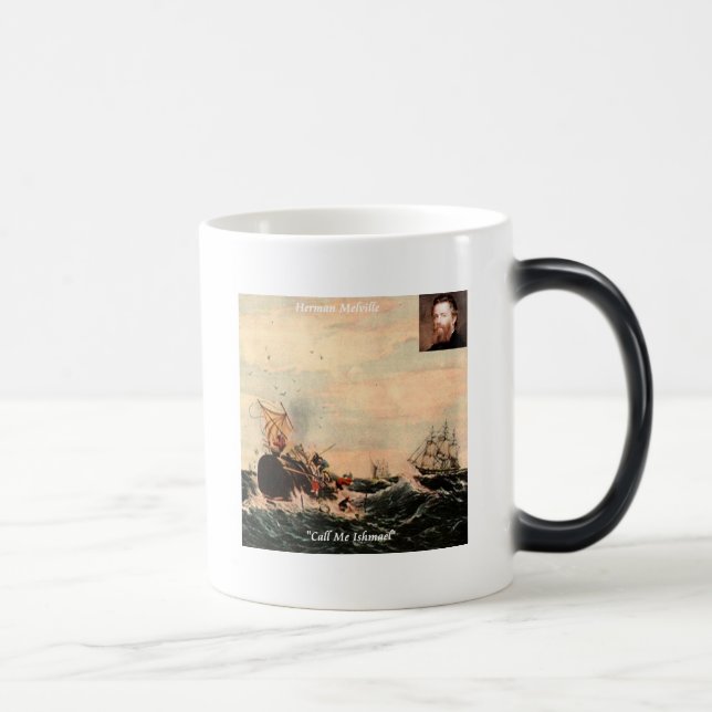 Herman Melville Call Me Ishmael Quote Magic Mug (Right)