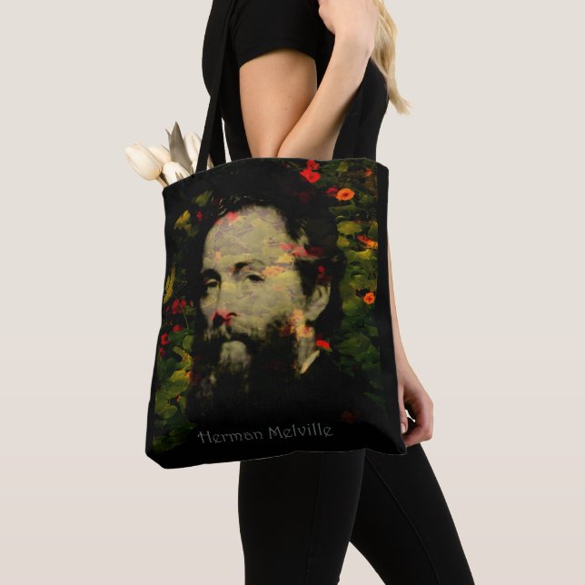 Herman Melville Tote Bag (Close Up)