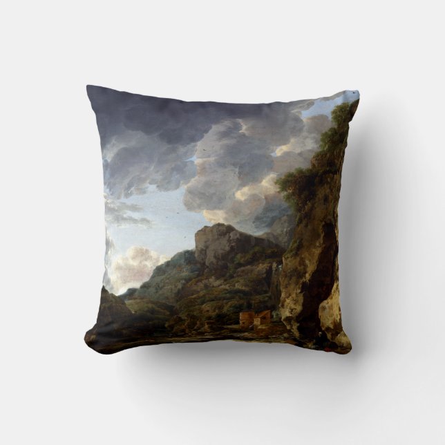 Herman Nauwincx Willem Schellinks Mountain Throw Pillow (Front)