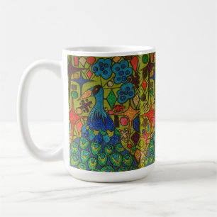 Herman the Magical Glitter Peacock  Coffee Mug