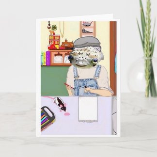 Herman The Vermin Rat 🐀 and Fishy pinkyjain Card