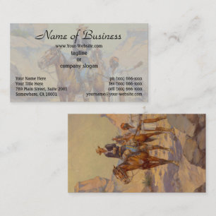 Herman Wendelborg Hansen Patrolling the Rio Grande Business Card